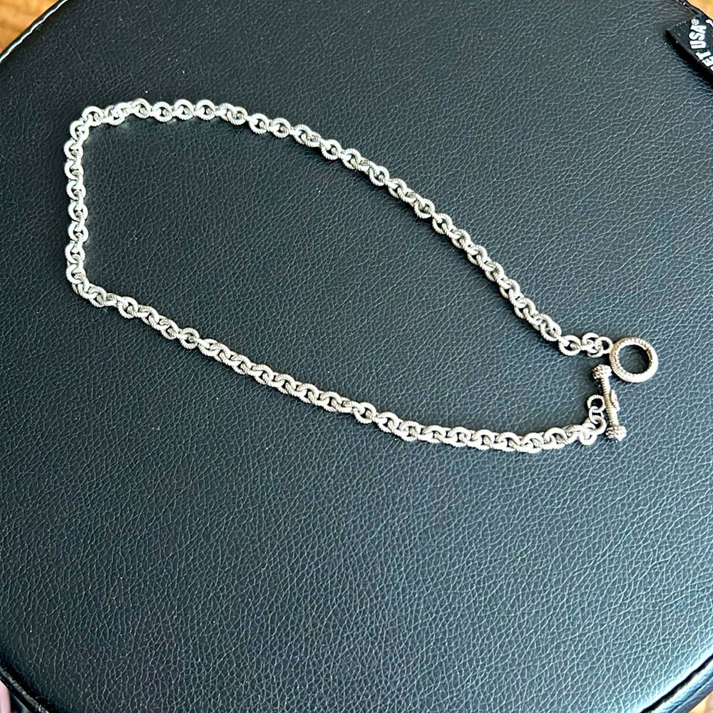 Judith Ripka Rolo Link Necklace with Toggle